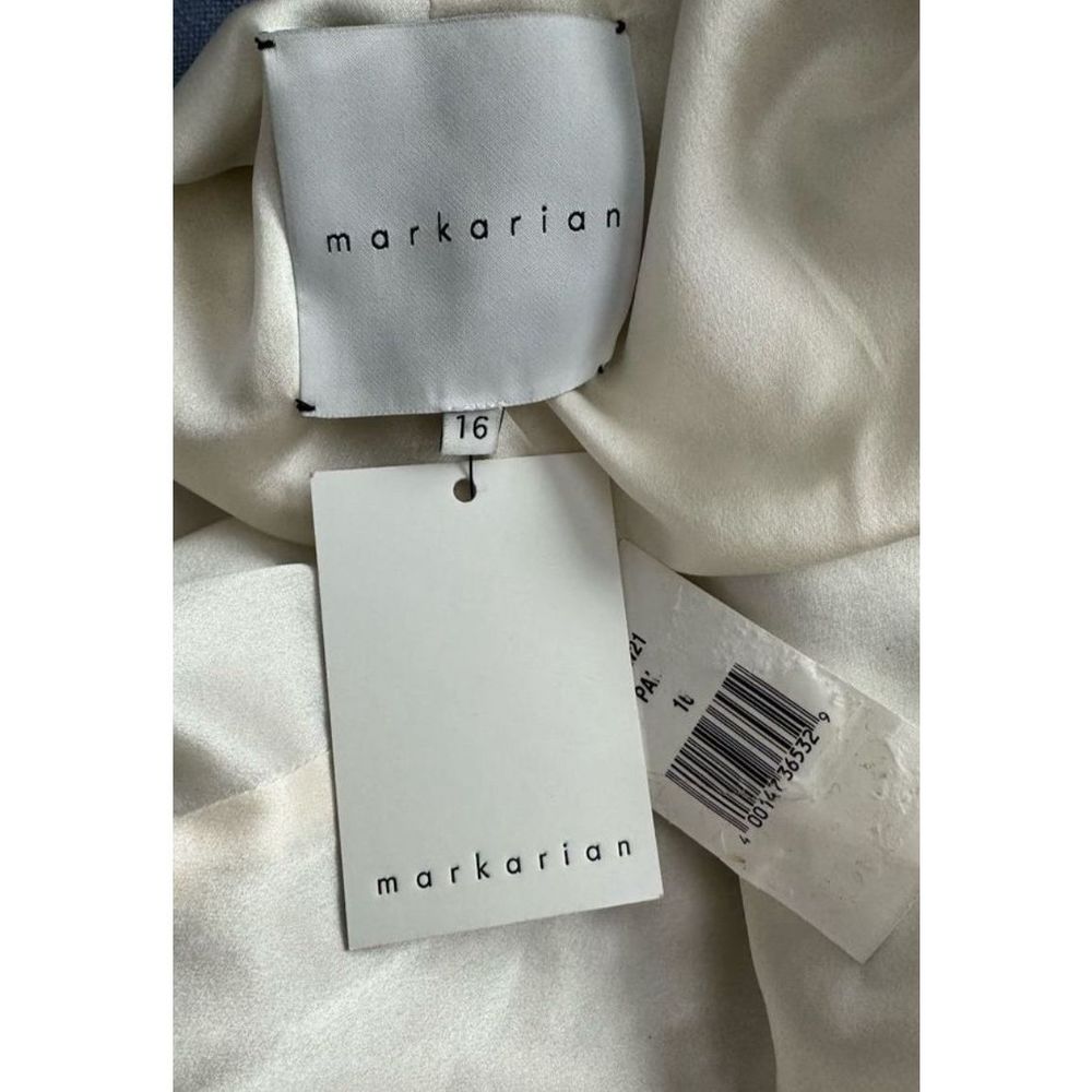 Markarian Contrast Trim Wool Coat Size 16 $2650 - Picture 12 of 12